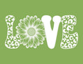 Cheetah Love Stencil